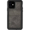 Dark Iron Grey Concrete iPhone 12 Waterproof Case