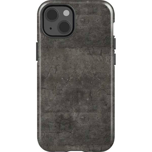 Dark Iron Grey Concrete iPhone 13 Impact Case