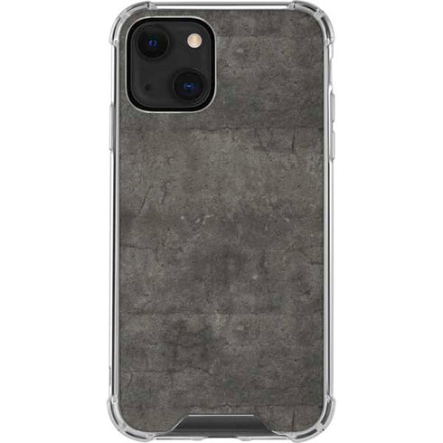 Dark Iron Grey Concrete iPhone 13 Mini Clear Case