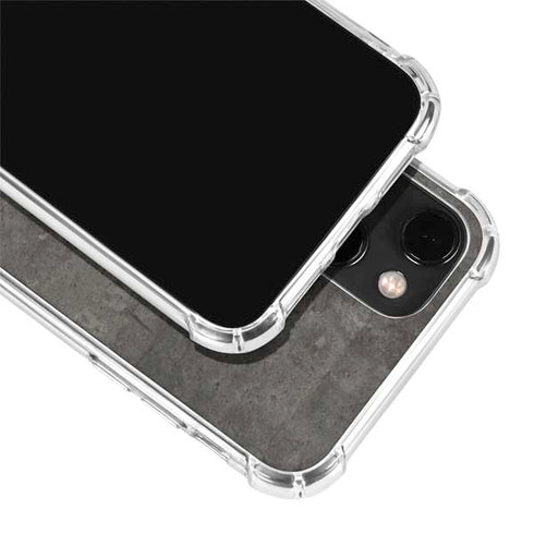 Dark Iron Grey Concrete iPhone 13 Mini Clear Case