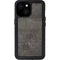 Dark Iron Grey Concrete iPhone 13 Mini Waterproof Case