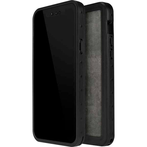 Dark Iron Grey Concrete iPhone 13 Mini Waterproof Case