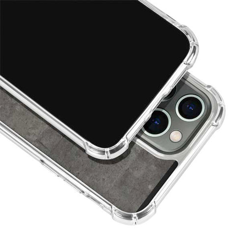 Dark Iron Grey Concrete iPhone 13 Pro Clear Case