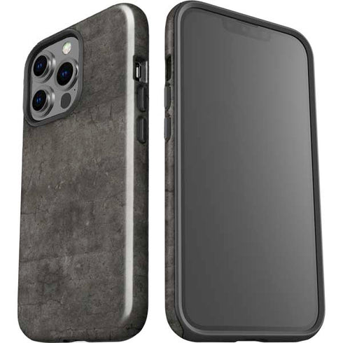 Dark Iron Grey Concrete iPhone 13 Pro Impact Case