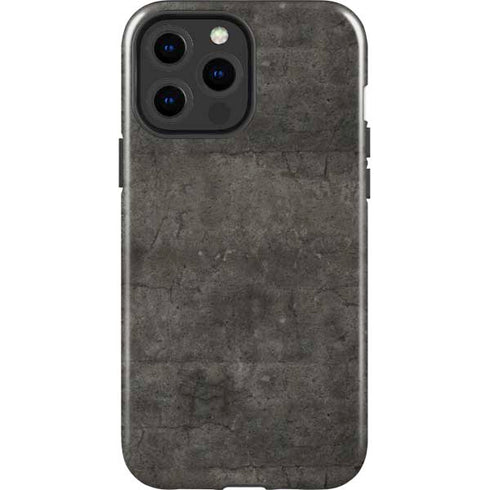 Dark Iron Grey Concrete iPhone 13 Pro Max Impact Case