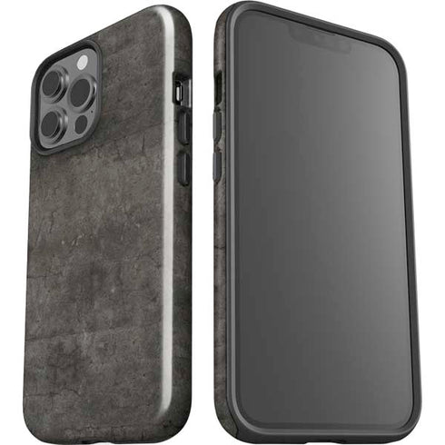 Dark Iron Grey Concrete iPhone 13 Pro Max Impact Case