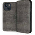 Dark Iron Grey Concrete iPhone 14 Folio Case