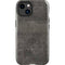 Dark Iron Grey Concrete iPhone 15 Plus Impact Case