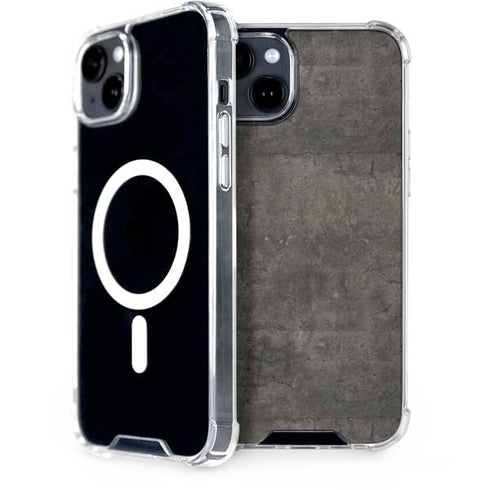 Dark Iron Grey Concrete iPhone 14 MagSafe Case