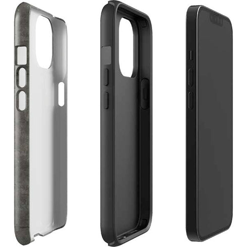 Dark Iron Grey Concrete iPhone 15 Impact Case