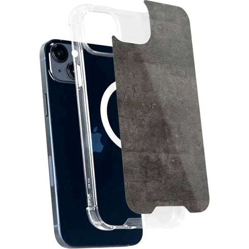 Dark Iron Grey Concrete iPhone 14 Plus MagSafe Case