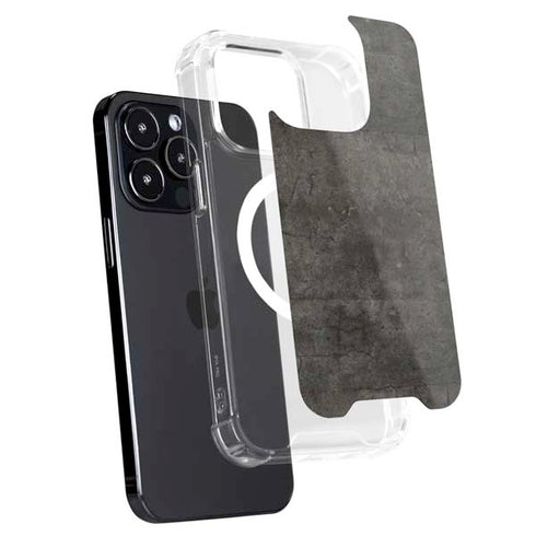Dark Iron Grey Concrete iPhone 14 Pro MagSafe Case