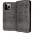 Dark Iron Grey Concrete iPhone 14 Pro Max Folio Case