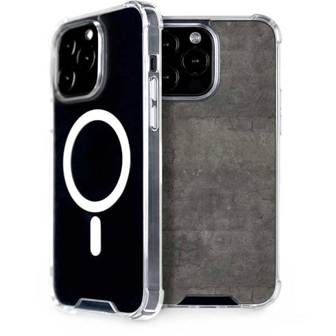Dark Iron Grey Concrete iPhone 14 Pro Max MagSafe Case