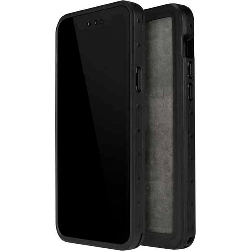 Dark Iron Grey Concrete iPhone 14 Pro Max Waterproof Case