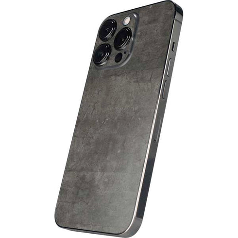 Dark Iron Grey Concrete iPhone 15 Pro Skin