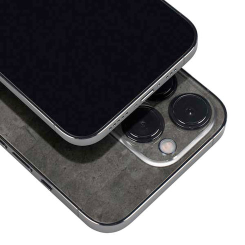 Dark Iron Grey Concrete iPhone 15 Pro Skin