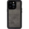 Dark Iron Grey Concrete iPhone 14 Pro Waterproof Case