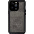 Dark Iron Grey Concrete iPhone 14 Pro Waterproof Case