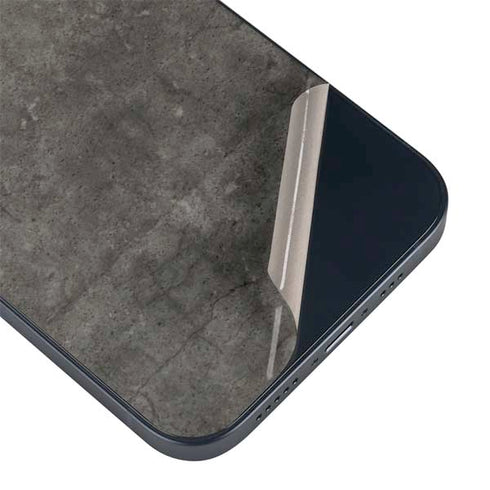 Dark Iron Grey Concrete iPhone 14 Skin