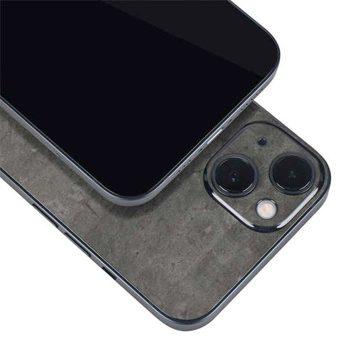 Dark Iron Grey Concrete iPhone 14 Skin