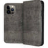 Dark Iron Grey Concrete iPhone 15 Pro Max Folio Case