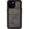 Dark Iron Grey Concrete iPhone 15 Waterproof Case