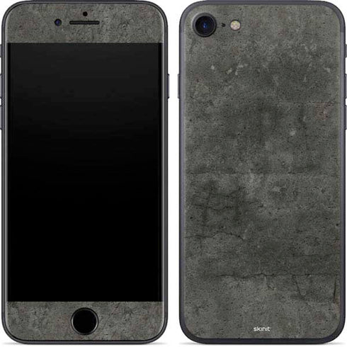 Dark Iron Grey Concrete iPhone 7 Skin