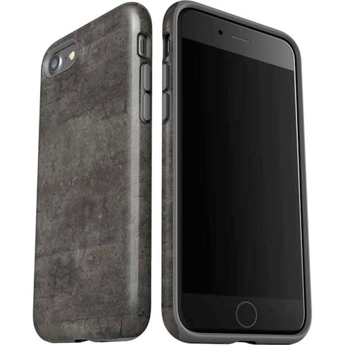 Dark Iron Grey Concrete iPhone SE (2nd & 3rd Gen) Pro Case