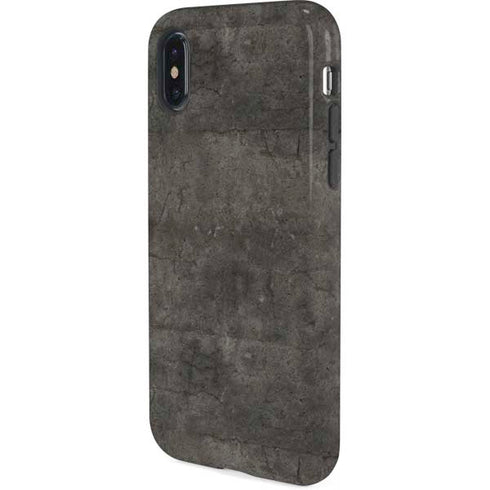 Dark Iron Grey Concrete iPhone X Pro Case
