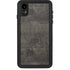 Dark Iron Grey Concrete iPhone XR Waterproof Case