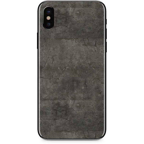 Dark Iron Grey Concrete iPhone XS Max Skin
