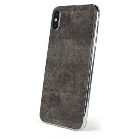 Dark Iron Grey Concrete iPhone XS Max Skin