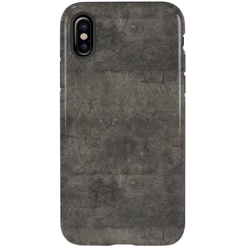 Dark Iron Grey Concrete iPhone XS Pro Case