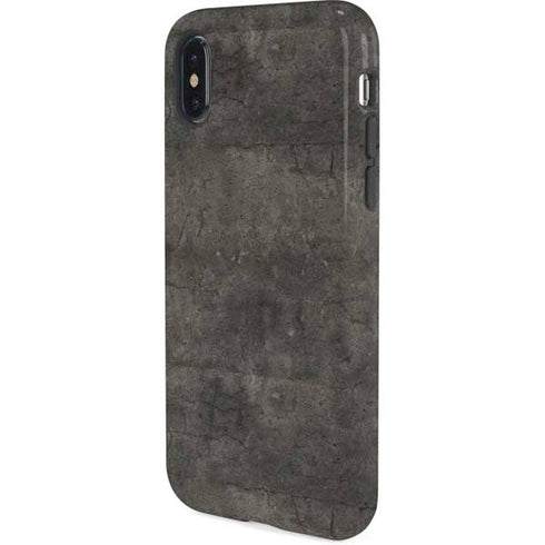 Dark Iron Grey Concrete iPhone XS Pro Case