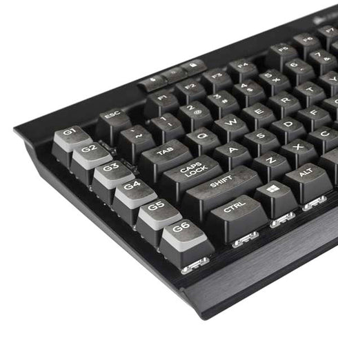 Dark Iron Grey Concrete K95 RGB PLATINUM Mechanical Gaming Keyboard Skin