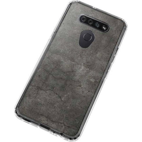 Dark Iron Grey Concrete LG K51/Q51 Clear Case