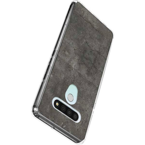 Dark Iron Grey Concrete LG Stylo 6 Clear Case