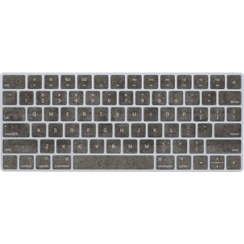 Dark Iron Grey Concrete Magic Keyboard Skin