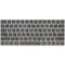 Dark Iron Grey Concrete Magic Keyboard Skin