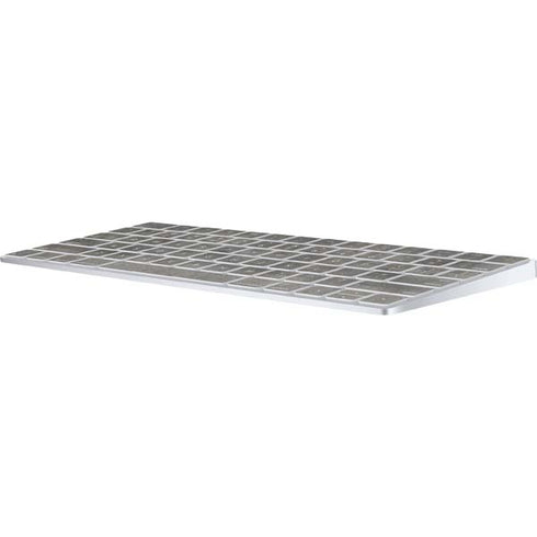 Dark Iron Grey Concrete Magic Keyboard Skin