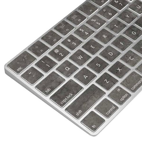 Dark Iron Grey Concrete Magic Keyboard Skin