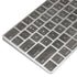 Dark Iron Grey Concrete Magic Keyboard Skin