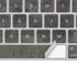 Dark Iron Grey Concrete Magic Keyboard Skin