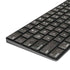 Dark Iron Grey Concrete Magic Keyboard with Numeric Keypad Skin