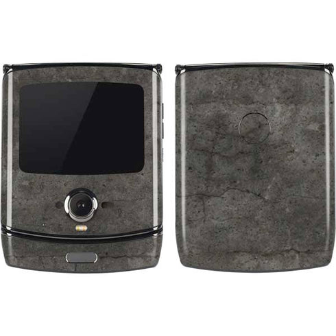 Dark Iron Grey Concrete Motorola RAZR Skin