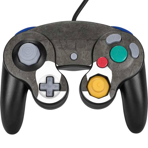 Dark Iron Grey Concrete Nintendo GameCube Controller Skin