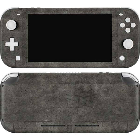 Dark Iron Grey Concrete Nintendo Switch Lite Skin