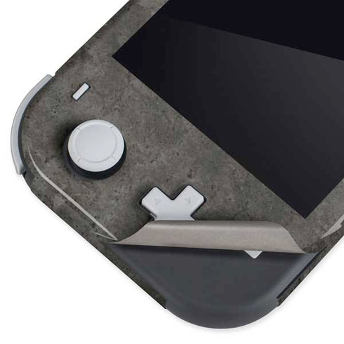 Dark Iron Grey Concrete Nintendo Switch Lite Skin