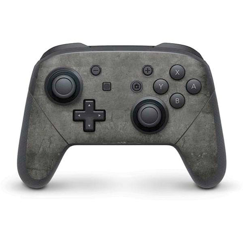 Dark Iron Grey Concrete Nintendo Switch Pro Controller Skin